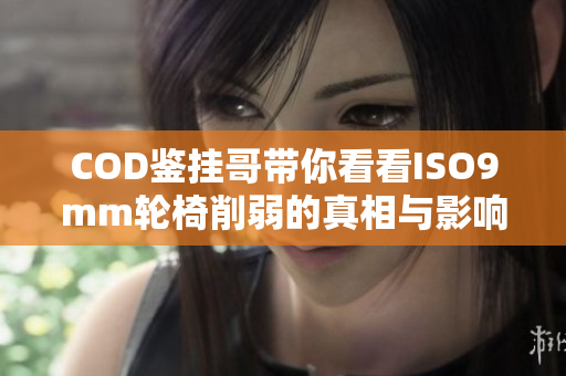 COD鉴挂哥带你看看ISO9mm轮椅削弱的真相与影响