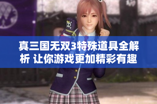 真三国无双3特殊道具全解析 让你游戏更加精彩有趣