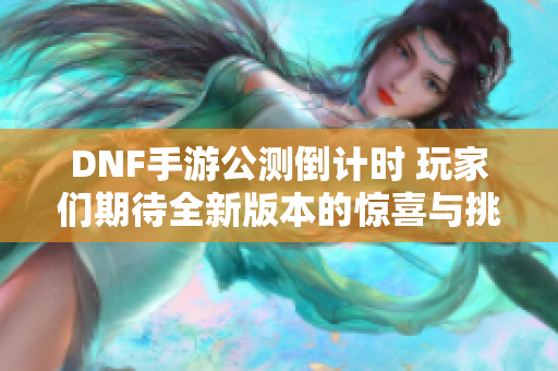 DNF手游公测倒计时 玩家们期待全新版本的惊喜与挑战