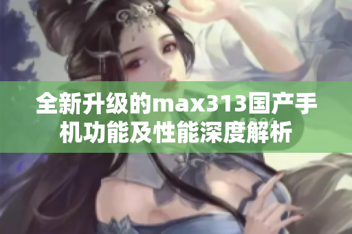 全新升级的max313国产手机功能及性能深度解析