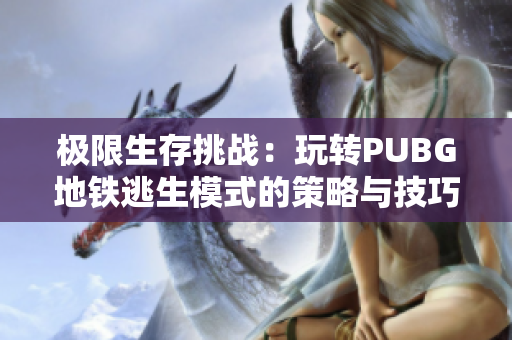 极限生存挑战：玩转PUBG地铁逃生模式的策略与技巧