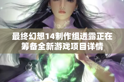 最终幻想14制作组透露正在筹备全新游戏项目详情