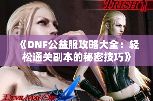 《DNF公益服攻略大全：轻松通关副本的秘密技巧》