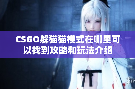 CSGO躲猫猫模式在哪里可以找到攻略和玩法介绍