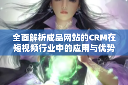 全面解析成品网站的CRM在短视频行业中的应用与优势