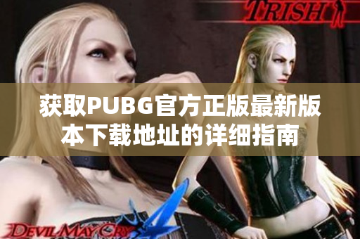 获取PUBG官方正版最新版本下载地址的详细指南