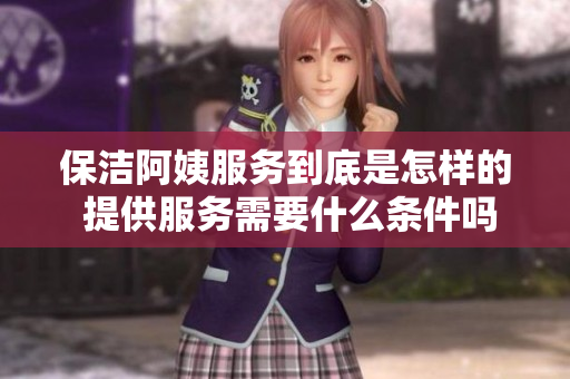 保洁阿姨服务到底是怎样的 提供服务需要什么条件吗