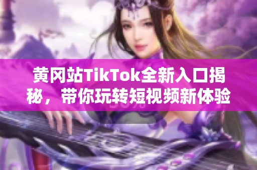 黄冈站TikTok全新入口揭秘，带你玩转短视频新体验！