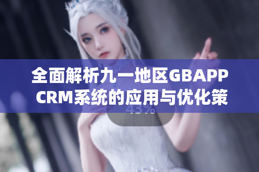 全面解析九一地区GBAPP CRM系统的应用与优化策略