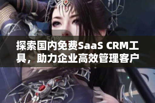 探索国内免费SaaS CRM工具，助力企业高效管理客户关系