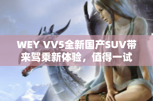 WEY VV5全新国产SUV带来驾乘新体验，值得一试