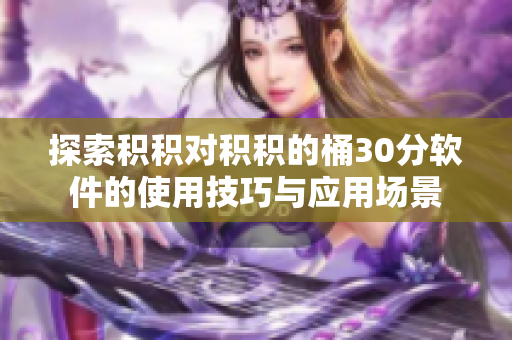 探索积积对积积的桶30分软件的使用技巧与应用场景