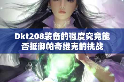 Dkt208装备的强度究竟能否抵御帕奇维克的挑战