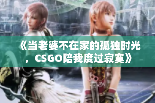 《当老婆不在家的孤独时光，CSGO陪我度过寂寞》