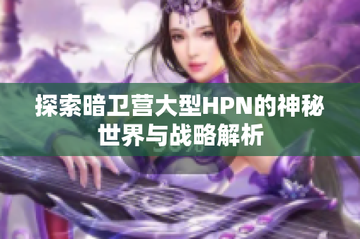探索暗卫营大型HPN的神秘世界与战略解析